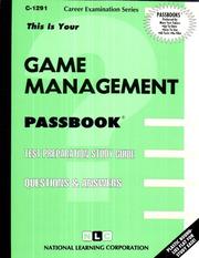 Cover of: Game Management (Career Examination Series C 1291)