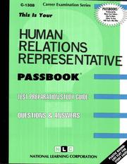 Cover of: Human Relations Representative by 