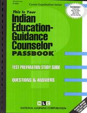 Cover of: Indian Education: Guidance Counselor (C-1312)