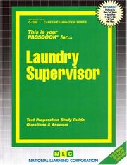Cover of: Laundry Supervisor by Jack Rudman
