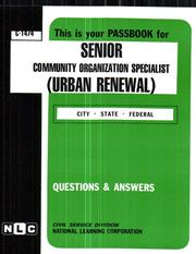 Cover of: Senior Community Organization Specialist: Urban Renewal