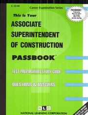 Cover of: Associate Superintendent of Construction