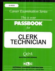 Cover of: Clerk-Technician by Jack Rudman