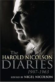 Cover of: Harold Nicolson Diaries, 1907-1963