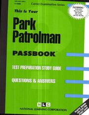 Cover of: Park Patrolman (C1688)