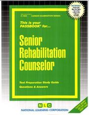 Cover of: Senior Rehabilitation Counselor