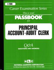 Cover of: Principal Account-Audit Clerk | Jack Rudman