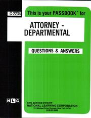 Cover of: Attorney-Departmental