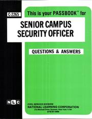 Cover of: Senior Campus Security Officer (Career Examination, C-2265) by Jack Rudman