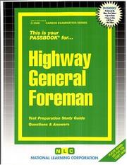 Cover of: Highway General Foreman (C-2308) by Jack Rudman