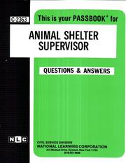 Cover of: Animal Shelter Supervisor | Jack Rudman