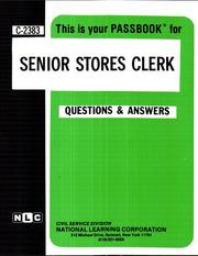 Cover of: Senior Stores Clerk/C-2383