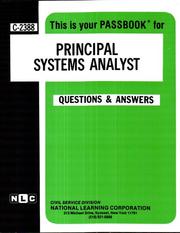 Cover of: Principal Systems Analyst | Jack Rudman