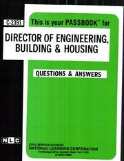 Cover of: Director of Engineering, Building and Housing | National Learning Corporation