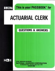 Actuarial Clerk by Jack Rudman