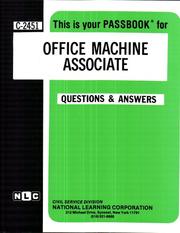 Cover of: Office Machine Associate | Jack Rudman
