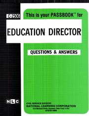 Cover of: Education Director | Jack Rudman