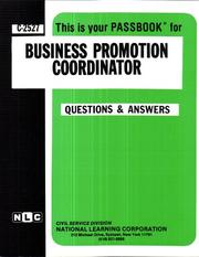 Cover of: Business Promotion Coordinator