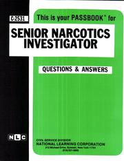 Cover of: Senior Narcotics Investigator