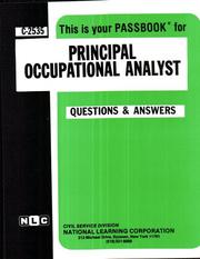Cover of: Principal Occupational Analyst | National Learning Corporation