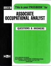 Cover of: Associate Occupational Analyst