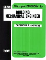 Cover of: Building Mechanical Engineer (Career Exam Ser) | Jack Rudman
