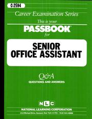Cover of: Senior Office Assistant (Career Examination Series ; C-2594)