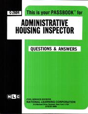 Cover of: Administrative Housing Inspector