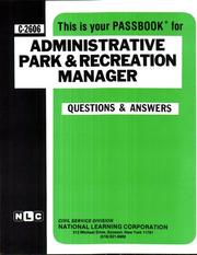 Administrative Park and Recreation Manager by Jack Rudman