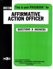 Cover of: Affirmative Action Officer | Jack Rudman