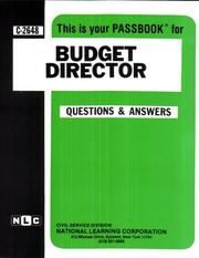Cover of: Budget Director