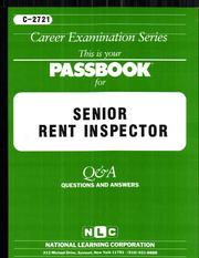 Cover of: Senior Rent Inspector | National Learning Corporation