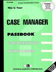Cover of: Case Manager | Jack Rudman