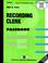 Cover of: Recording Clerk (Career Examination Ser. ; C-2914)