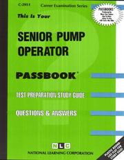 Cover of: Senior Pump Operator