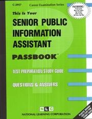 Cover of: Senior Public Information Assistant