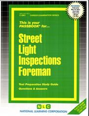 Cover of: Street Light Inspections Foreman | National Learning Corporation