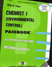 Cover of: Chemist I (Environmental Control)