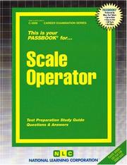Cover of: Scale Operator | Jack Rudman