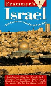 Cover of: Frommer's Israel (1st ed)