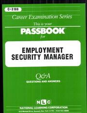 Cover of: Employment Security Manager (C-3188)