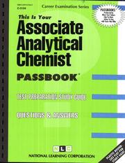 Cover of: Associate Analytical Chemist