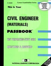 Cover of: Civil Engineer by Jack Rudman