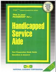 Cover of: Handicapped Service Aide (C-3305) | Jack Rudman