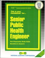 Cover of: Senior Public Health Engineer by Jack Rudman