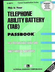 Cover of: Telephone Ability Battery: Tab (Career Examination Series, No C-3371)
