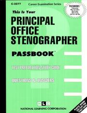 Cover of: Principal Office Stenographer | Jack Rudman