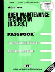 Cover of: Area Maintenance Technician (Career Examination Ser. ; C-3429))