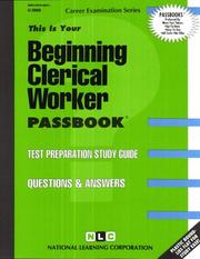 Cover of: Beginning Clerical Worker by Jack Rudman