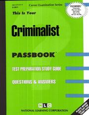 Cover of: Criminalist | 